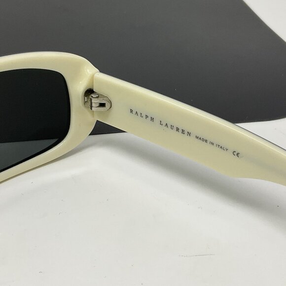 Ralph Lauren Sunglasses RL 8015 5044/87 Black Ivory FRAME Only Scratched Lenses main image 8